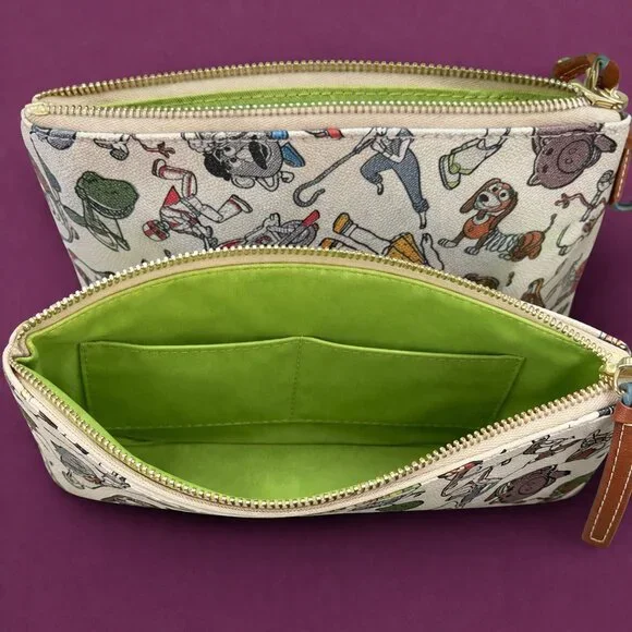 Dooney & Bourke Disney Toy Story 4 Crossbody Bag Woody Buzz Fold Over Wallet - Picture 14 of 16
